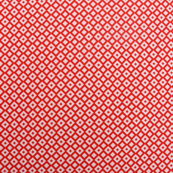 Premium Cotton Quilting Fabric Sold By The Yard - Confetti Brights Collection - Red Diamonds - Threadart.com