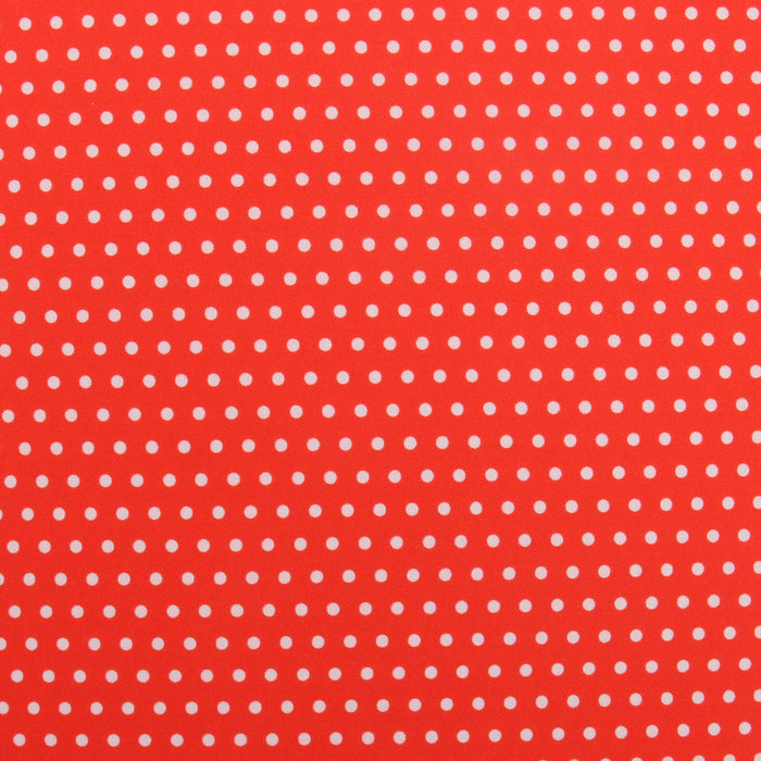 Premium Cotton Quilting Fabric Sold By The Yard - Confetti Brights Collection - Red Dots - Threadart.com