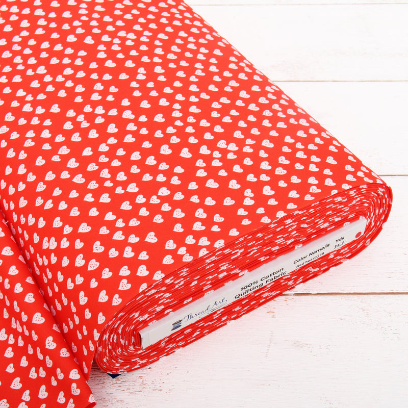 Premium Cotton Quilting Fabric Sold By The Yard - Confetti Brights Collection - Red Heart - Threadart.com