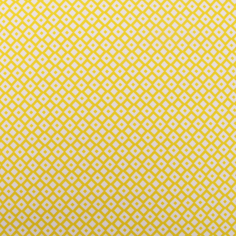 Premium Cotton Quilting Fabric Sold By The Yard - Confetti Brights Collection - Yellow Diamonds - Threadart.com