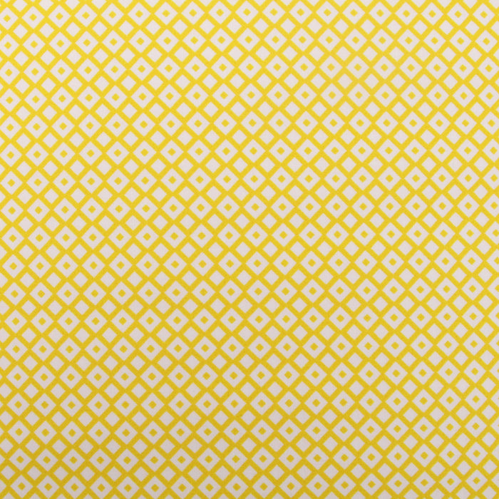 Premium Cotton Quilting Fabric Sold By The Yard - Confetti Brights Collection - Yellow Diamonds - Threadart.com