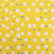 Premium Cotton Quilting Fabric Sold By The Yard - Confetti Brights Collection - Yellow White Blue Dots - Threadart.com