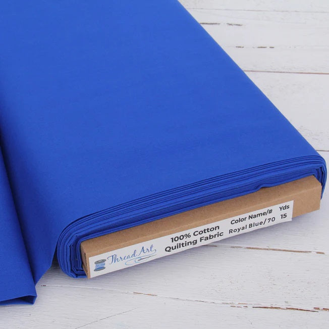 BOLT ENDS of Solid Cotton Fabrics - 1/2 yard to 1 yard cuts - Threadart.com
