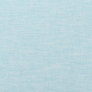 Close-up swatch of Aqua yarn dyed homespun cotton linen blend fabric