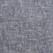 Close-up swatch of Navy yarn dyed homespun cotton linen blend fabric
