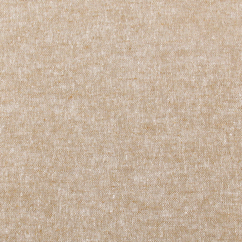 Close-up swatch of Taupe yarn dyed homespun cotton linen blend fabric