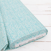 Premium Cotton Quilting Fabric Sold By The Yard - Vintage Threads Collection - Aqua Vine - Threadart.com