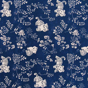 Premium Cotton Quilting Fabric Sold By The Yard - Vintage Threads Collection - Dark Blue Tiger - Threadart.com