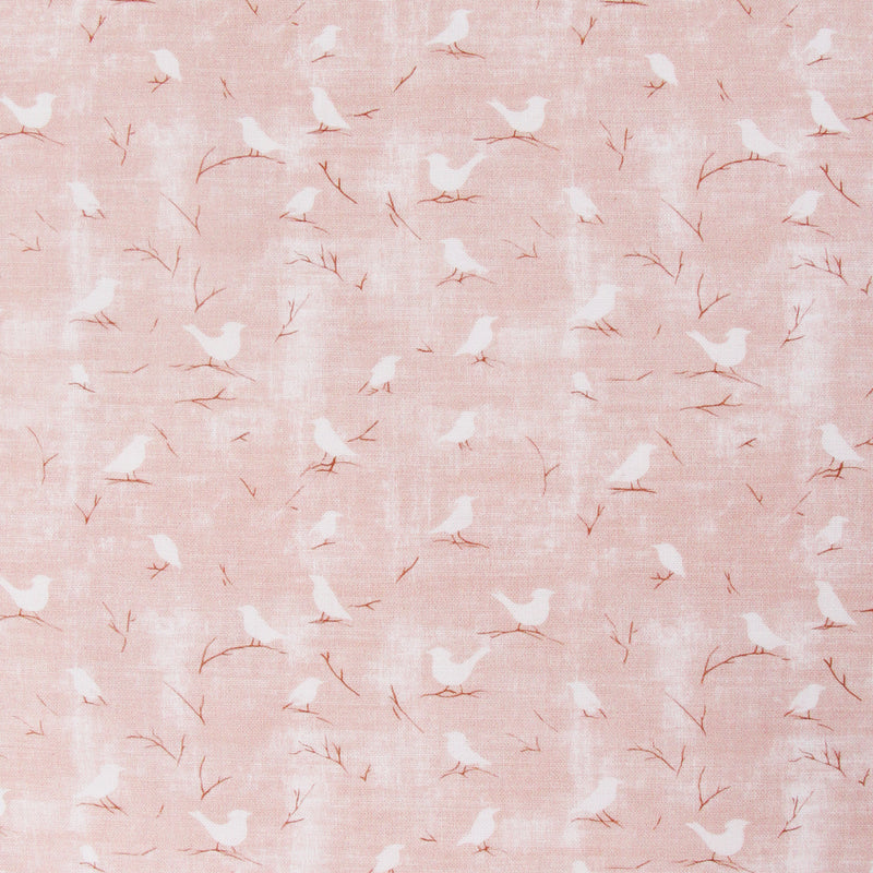 Premium Cotton Quilting Fabric Sold By The Yard - Vintage Threads Collection - Ivory Birds - Threadart.com