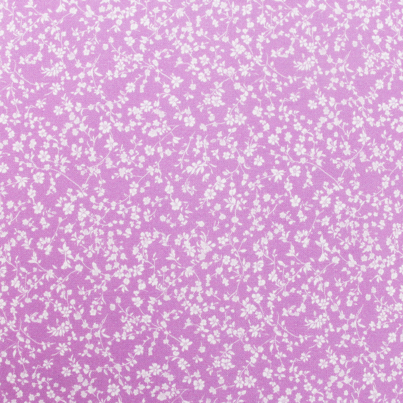 Premium Cotton Quilting Fabric Sold By The Yard - Vintage Threads Collection - Lavender Floral - Threadart.com