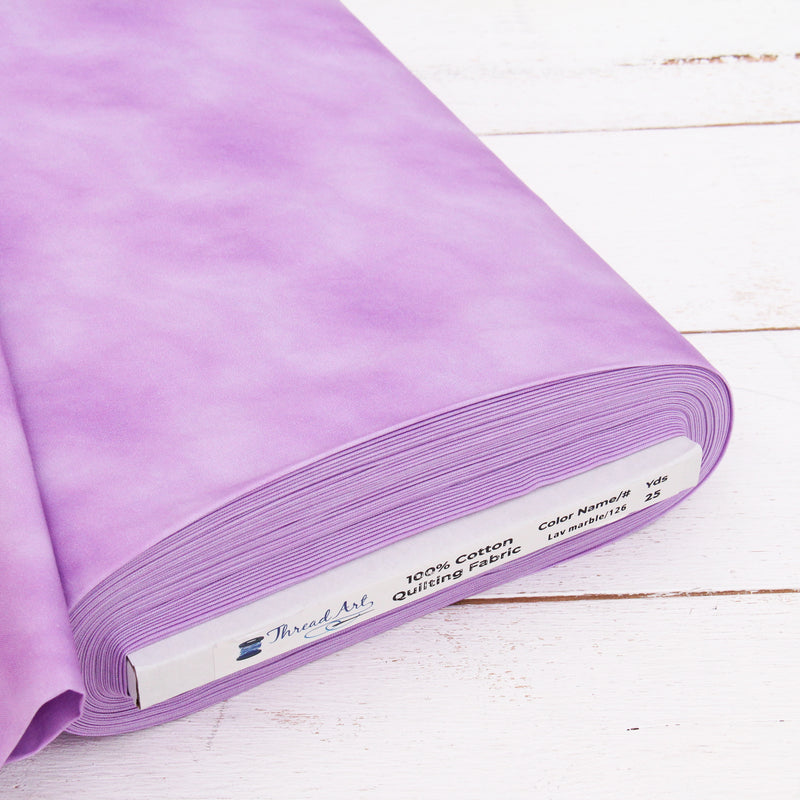 Premium Cotton Quilting Fabric Sold By The Yard - Vintage Threads Collection - Lavender Marble - Threadart.com