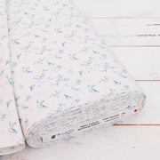 Premium Cotton Quilting Fabric Sold By The Yard - Vintage Threads Collection - Light Blue Bird - Threadart.com
