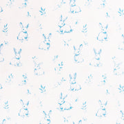 Premium Cotton Quilting Fabric Sold By The Yard - Vintage Threads Collection - Light Blue Bunnies - Threadart.com