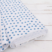 Premium Cotton Quilting Fabric Sold By The Yard - Vintage Threads Collection - Light Blue Dot - Threadart.com