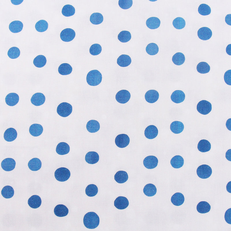 Premium Cotton Quilting Fabric Sold By The Yard - Vintage Threads Collection - Light Blue Dot - Threadart.com