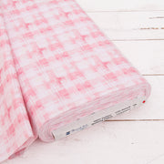Premium Cotton Quilting Fabric Sold By The Yard - Vintage Threads Collection - Light Pink Plaid - Threadart.com