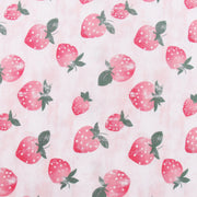 Premium Cotton Quilting Fabric Sold By The Yard - Vintage Threads Collection - Light Pink Strawberry - Threadart.com