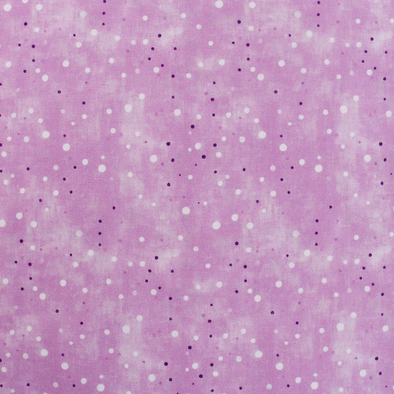 Premium Cotton Quilting Fabric Sold By The Yard - Vintage Threads Collection - Light Purple Dots - Threadart.com
