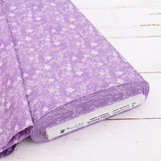 Premium Cotton Quilting Fabric Sold By The Yard - Vintage Threads Collection - Medium Purple Floral - Threadart.com