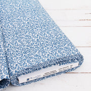 Premium Cotton Quilting Fabric Sold By The Yard - Vintage Threads Collection - Medium Blue Tiny Flower - Threadart.com