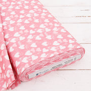 Premium Cotton Quilting Fabric Sold By The Yard - Vintage Threads Collection - Pink Hearts - Threadart.com
