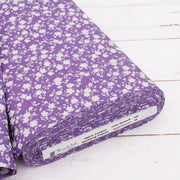 Premium Cotton Quilting Fabric Sold By The Yard - Vintage Threads Collection - Purple Floral - Threadart.com