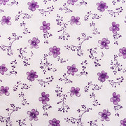 Premium Cotton Quilting Fabric Sold By The Yard - Vintage Threads Collection - Purple Ivory Floral - Threadart.com