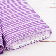 Premium Cotton Quilting Fabric Sold By The Yard - Vintage Threads Collection - Purple Stripe - Threadart.com