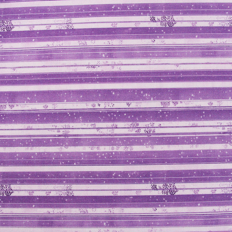 Premium Cotton Quilting Fabric Sold By The Yard - Vintage Threads Collection - Purple Stripe - Threadart.com