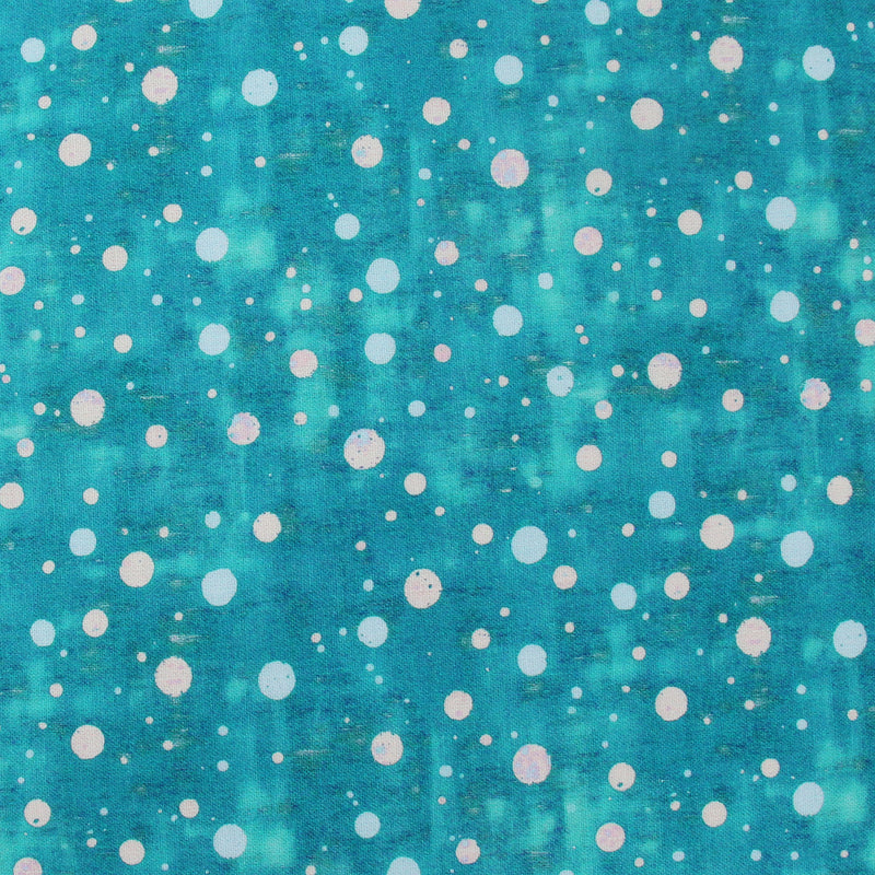 Premium Cotton Quilting Fabric Sold By The Yard - Vintage Threads Collection - Teal Dots - Threadart.com