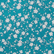 Premium Cotton Quilting Fabric Sold By The Yard - Vintage Threads Collection - Teal Flower - Threadart.com