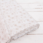 Premium Cotton Quilting Fabric Sold By The Yard - Vintage Threads Collection - White Floral - Threadart.com