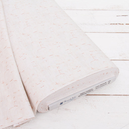 Premium Cotton Quilting Fabric Sold By The Yard - Vintage Threads Collection - White Hatch - Threadart.com