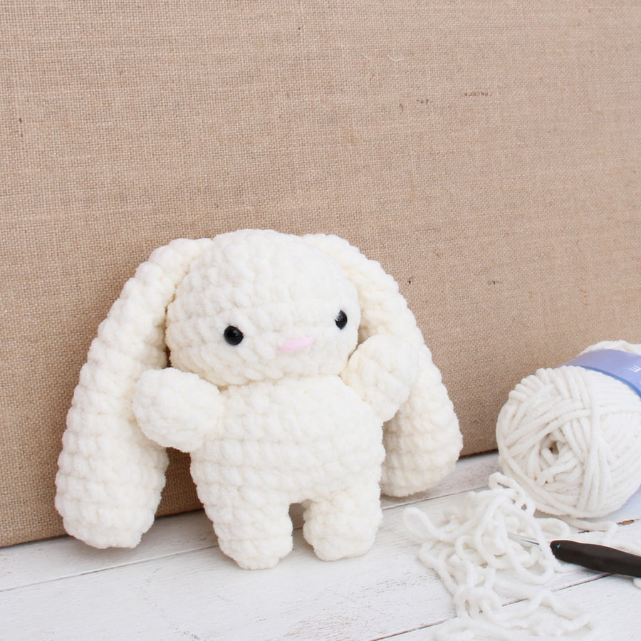Chenille Yarn in use