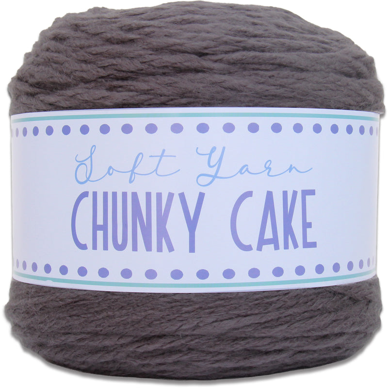Chunky Yarn Big Cake - Asphalt Grey, 300g (316 Yards) – Thick Super Bulky #6 - Threadart.com