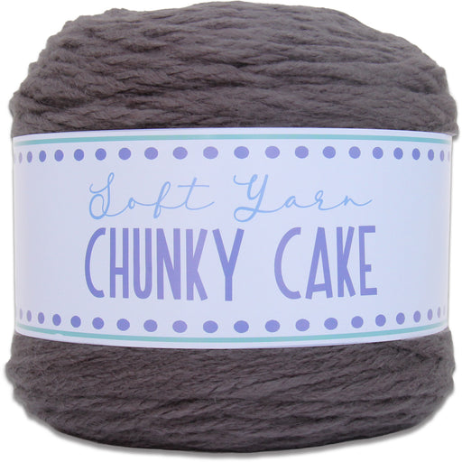 Chunky Yarn Big Cake - Asphalt Grey, 300g (316 Yards) – Thick Super Bulky #6 - Threadart.com