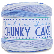 Ombre Yarn - Big Chunky Yarn Cake - Baby Blues , 300g (316 Yards) – Thick Super Bulky #6 - Threadart.com