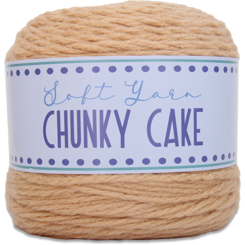 Chunky Yarn Big Cake - Beige, 300g (316 Yards) – Thick Super Bulky #6 - Threadart.com