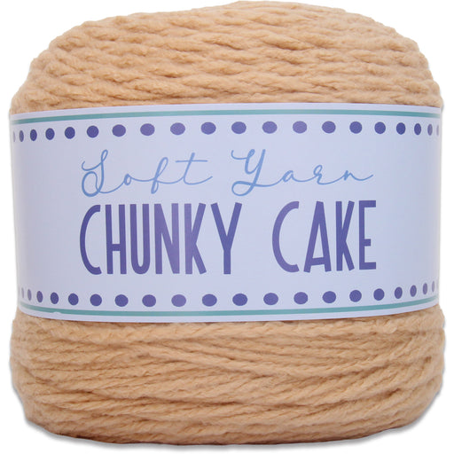 Chunky Yarn Big Cake - Beige, 300g (316 Yards) – Thick Super Bulky #6 - Threadart.com