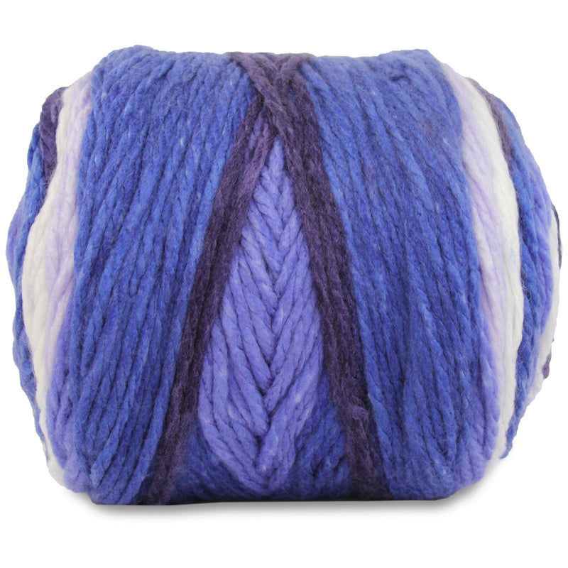 Ombre Yarn - Big Chunky Yarn Cake - Bluebonnet Morning , 300g (316 Yards) – Thick Super Bulky #6 - Threadart.com