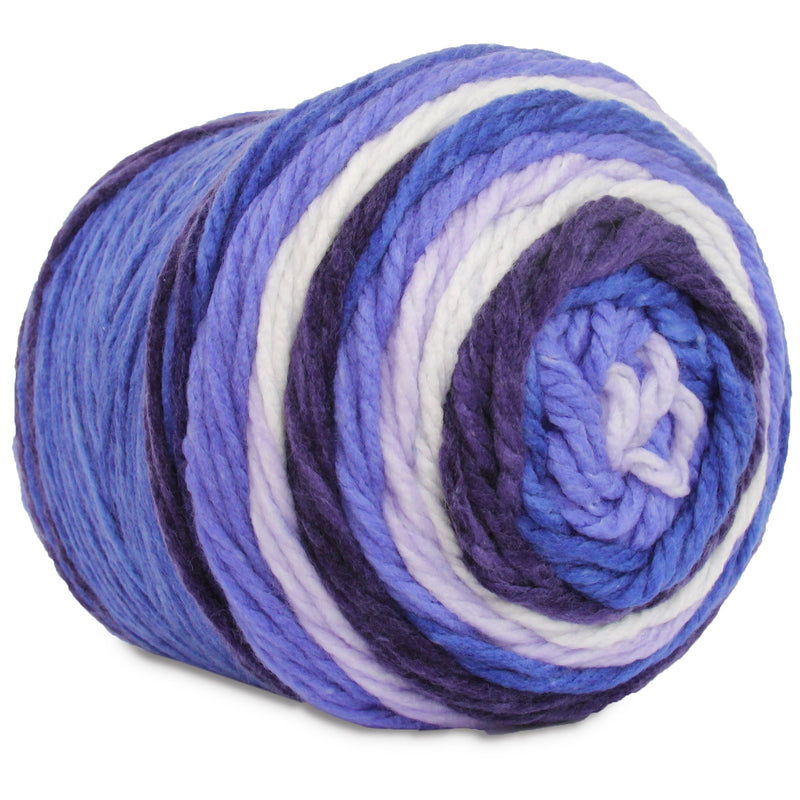 Ombre Yarn - Big Chunky Yarn Cake - Bluebonnet Morning , 300g (316 Yards) – Thick Super Bulky #6 - Threadart.com