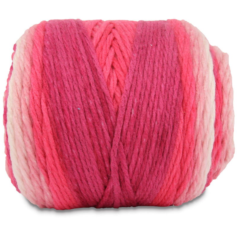 Ombre Yarn - Big Chunky Yarn Cake - Cherry Blossoms , 300g (316 Yards) – Thick Super Bulky #6 - Threadart.com