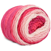 Ombre Yarn - Big Chunky Yarn Cake - Cherry Blossoms , 300g (316 Yards) – Thick Super Bulky #6 - Threadart.com