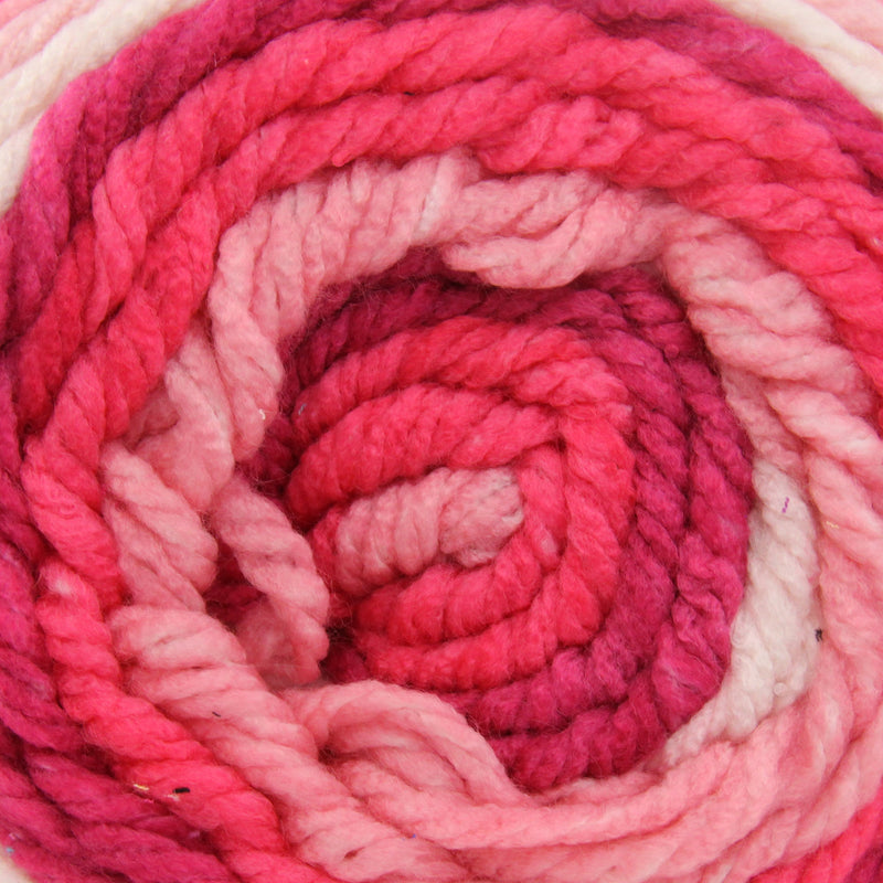Ombre Yarn - Big Chunky Yarn Cake - Cherry Blossoms , 300g (316 Yards) – Thick Super Bulky #6 - Threadart.com