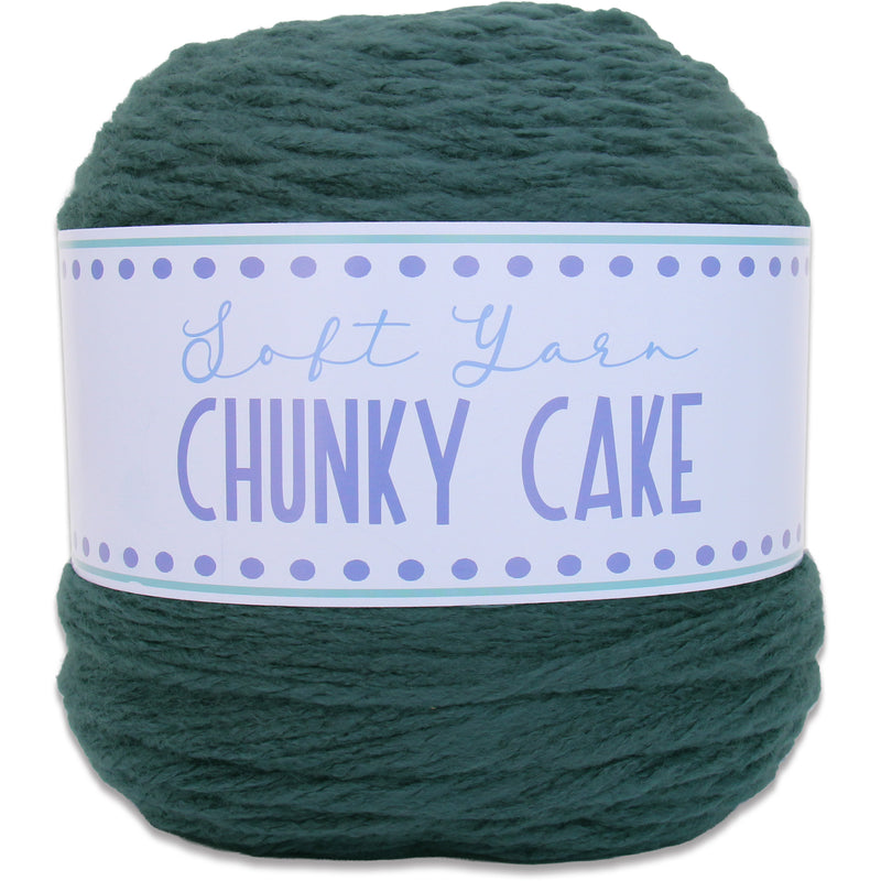 Chunky Yarn Big Cake - Dark Teal, 300g (316 Yards) – Thick Super Bulky #6 - Threadart.com