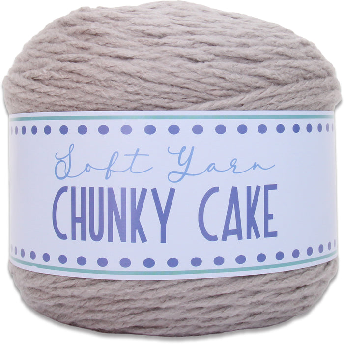 Chunky Yarn Big Cake - Dove Grey, 300g (316 Yards) – Thick Super Bulky #6 - Threadart.com