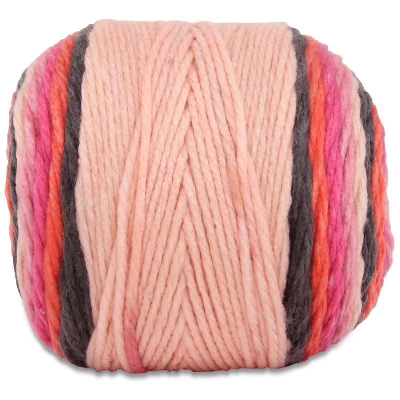 Ombre Yarn - Big Chunky Yarn Cake - Flamingo Dance , 300g (316 Yards) – Thick Super Bulky #6 - Threadart.com