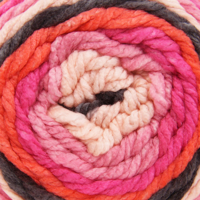 Ombre Yarn - Big Chunky Yarn Cake - Flamingo Dance , 300g (316 Yards) – Thick Super Bulky #6 - Threadart.com