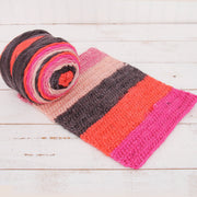 Ombre Yarn - Big Chunky Yarn Cake - Flamingo Dance , 300g (316 Yards) – Thick Super Bulky #6 - Threadart.com