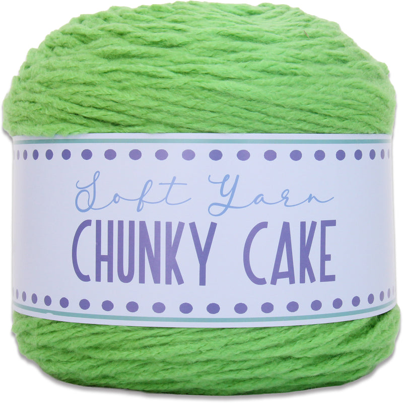 Chunky Yarn Big Cake - Green, 300g (316 Yards) – Thick Super Bulky #6 - Threadart.com